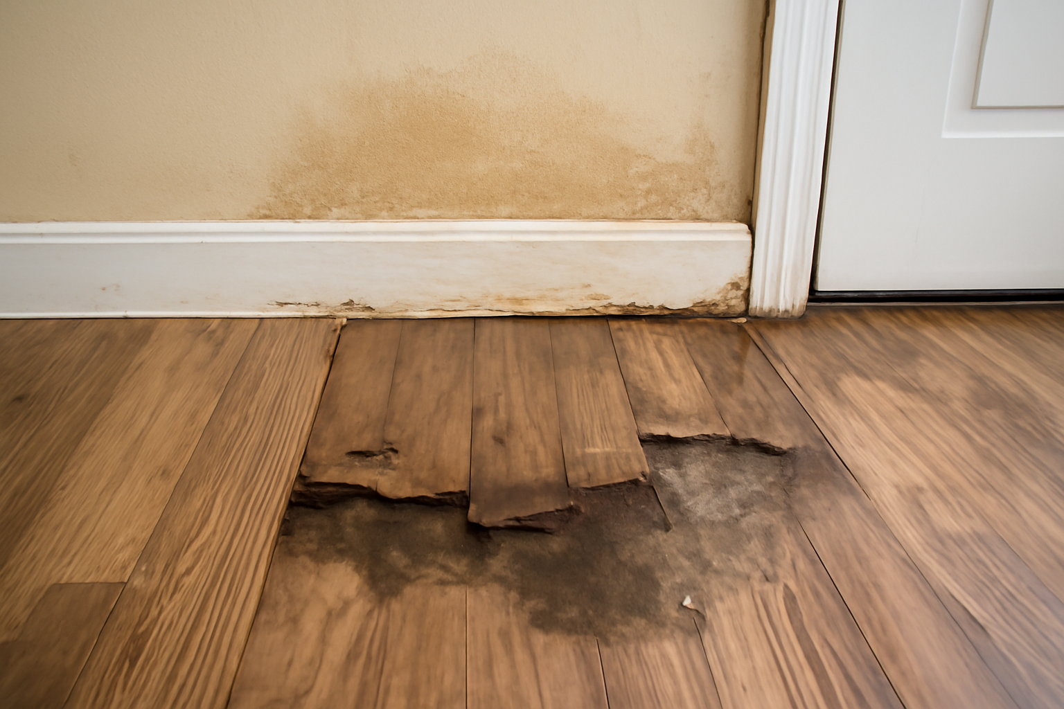 Laminate Floor Water Damage Restoration in Edgewood, WA