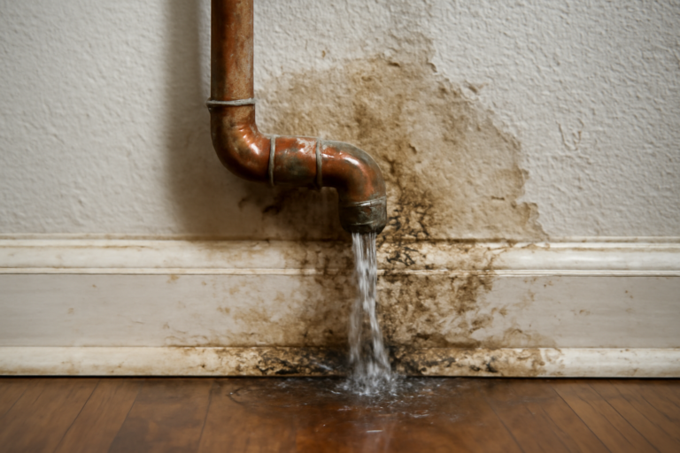 Leaking Pipe Water Removal