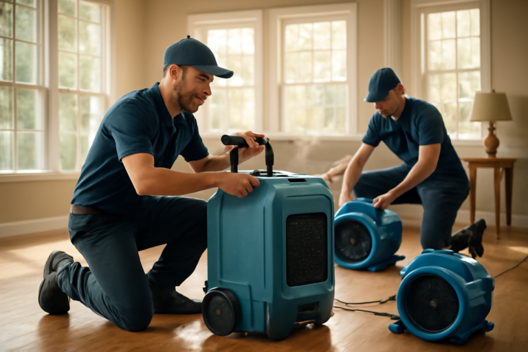 Water damage restoration service