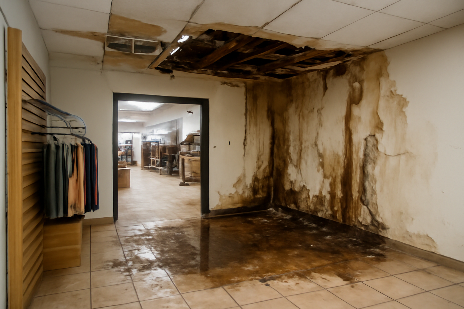 Retail Store Water Damage Restoration in Edgewood, WA
