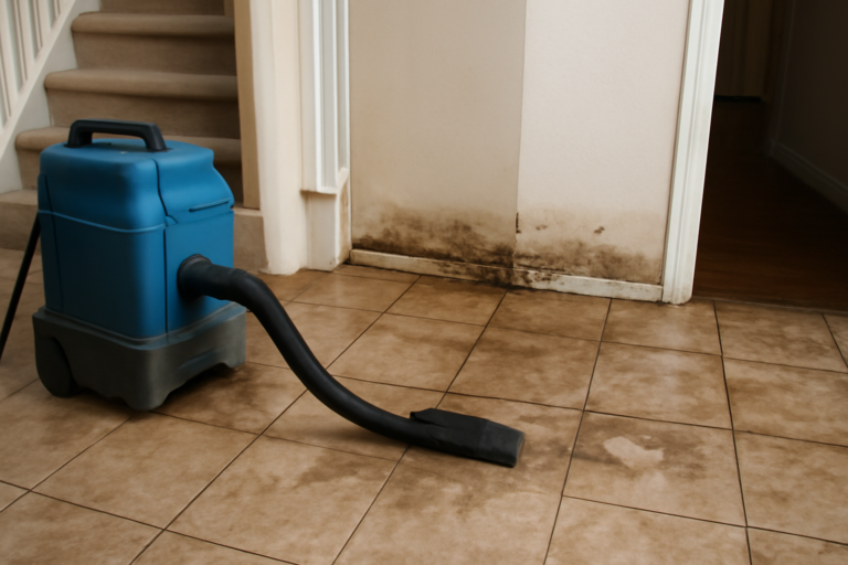 Tile Floor Water Extraction